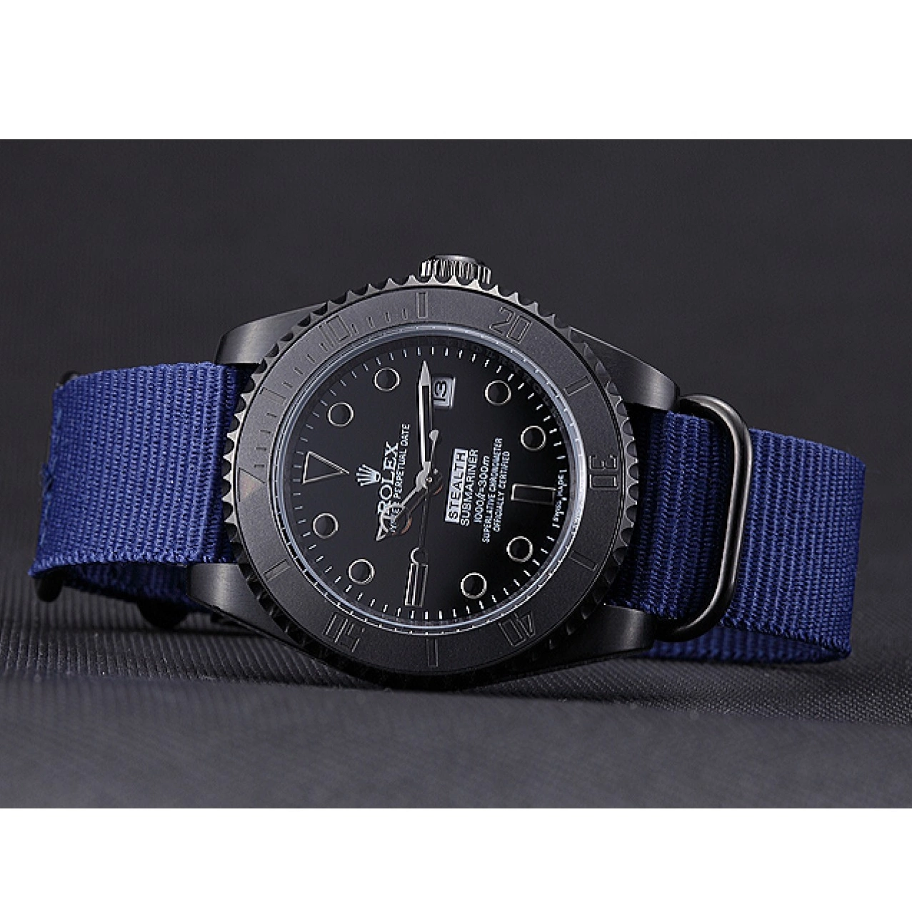 Aaa replica watch Rolex Blue Submariner Stealth 621994 0712